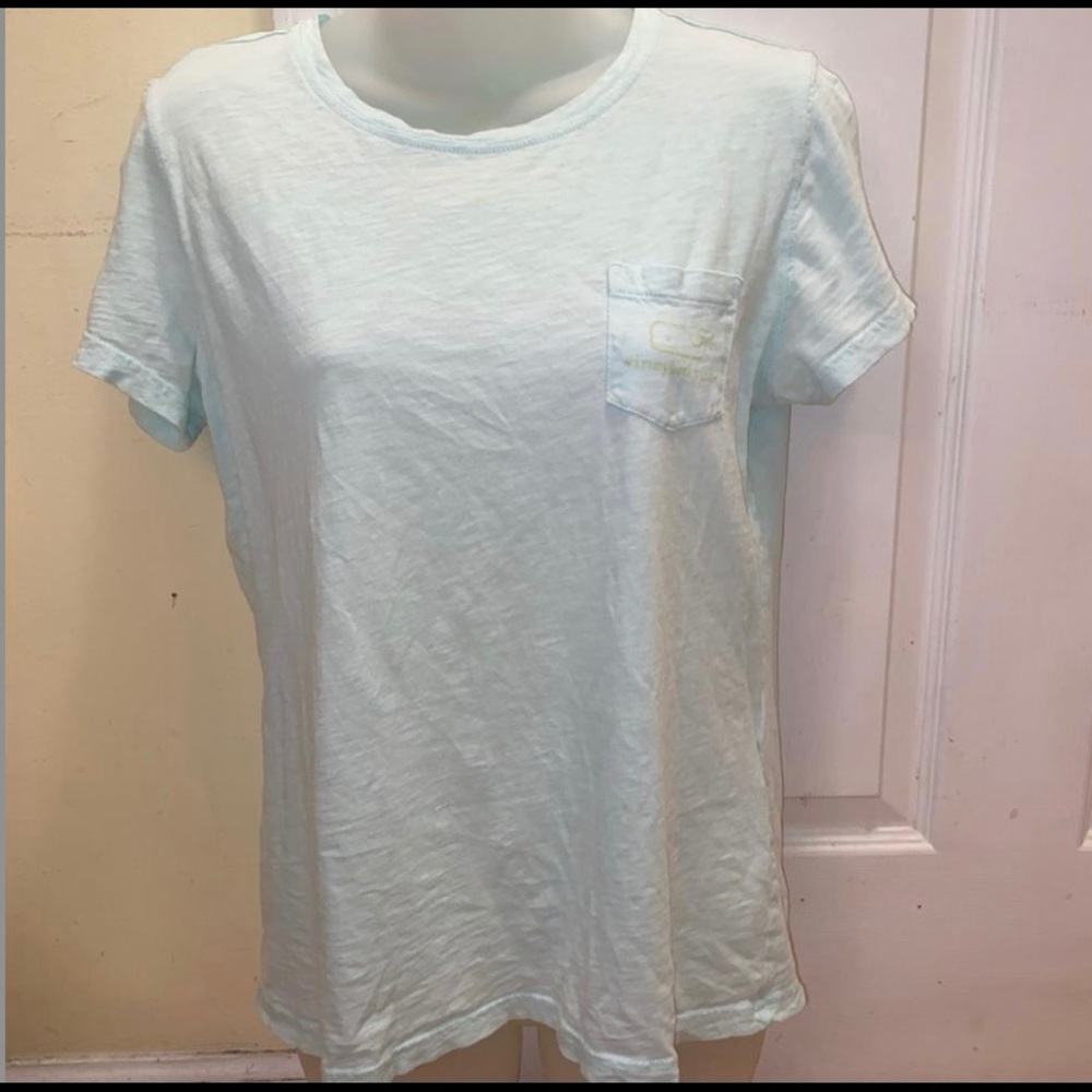 VINEYARD VINES LIGHT BLUE TOP WOMENS SMALL
